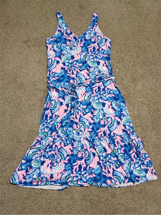 Lilly Pulitzer Dresses & Skirts - Lilly Pulitzer Hadsen Dress in Blue Tang Sitting Seaside